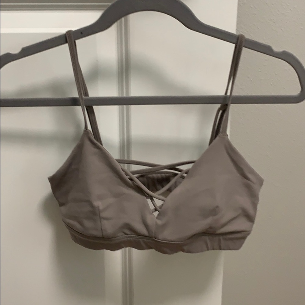 ALO Yoga Interlace Bra - Gravel Sports Bra